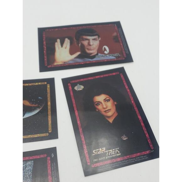 1996 90s STAR TREK LOT OF 10 VENDING MACHINE STICKER PRISM PICARD SPACESHIP - Picture 8 of 10